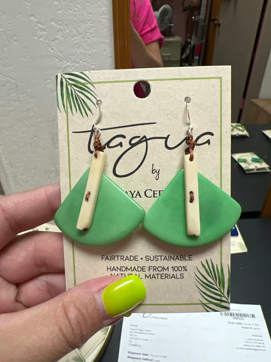 Tagua Ariel earrings