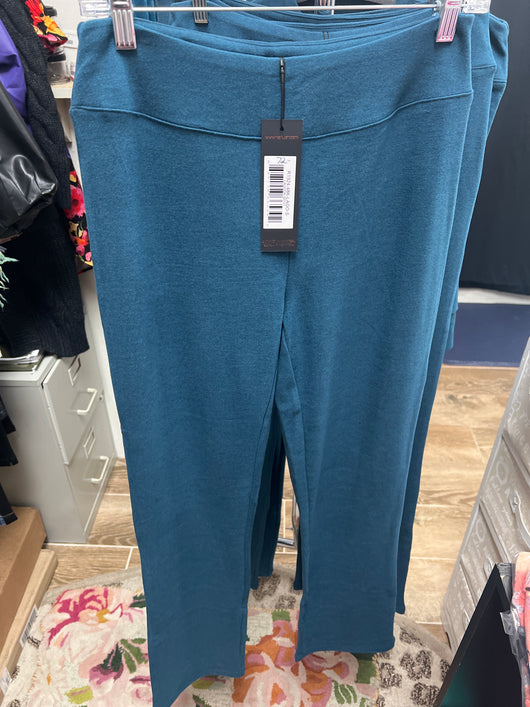 Renuar pull on lounge pants lagoon blue