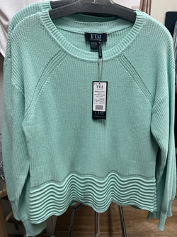 FDJ light patina wavy textured sweater