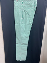 Renuar jade stripe seersucker pants