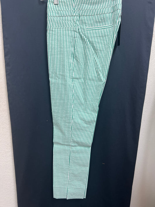 Renuar jade stripe seersucker pants
