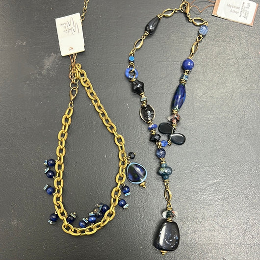 Water & Wave blue necklaces