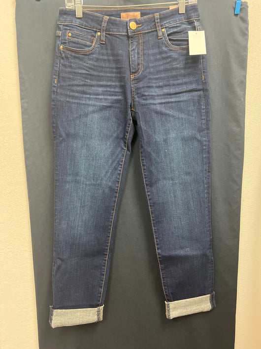 KUT dark wash Catherine boyfriend jean