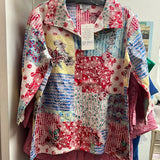 Toofan embroidered red blue shirt