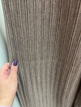 Spanner cedar brown ribbed knit pants