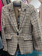 Charlie B Terra cotta tailored blazer