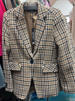 Charlie B Terra cotta tailored blazer