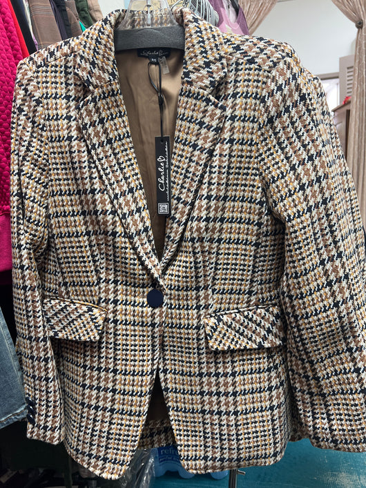 Charlie B Terra cotta tailored blazer