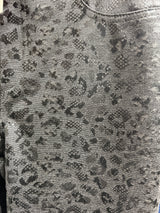 Isle narrative charcoal leopard pants