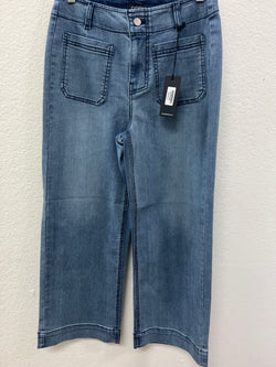 APnY wide leg crop indigo jeans