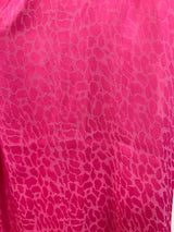 Renuar cap sleeve animal print top watermelon pink