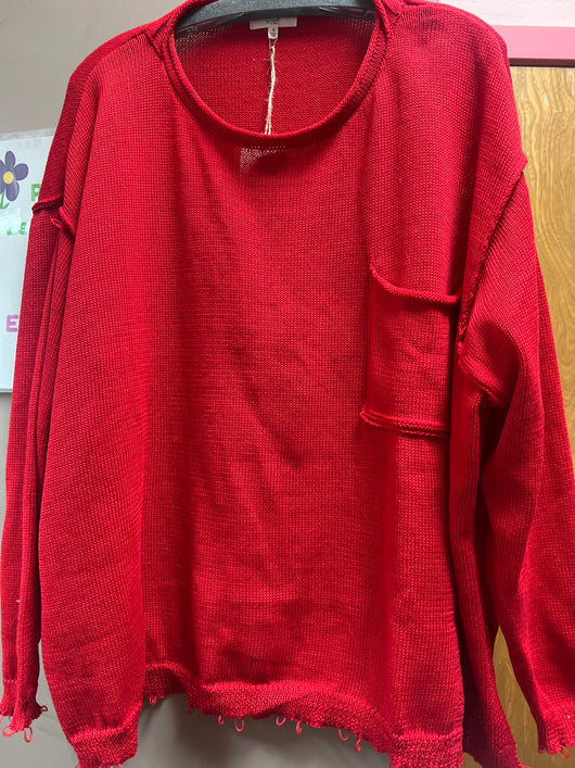 Easel red sweater