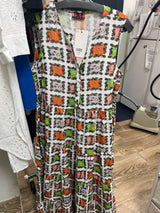 Isle match print sleeveless dress