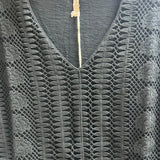XCVI black crochet v neck top