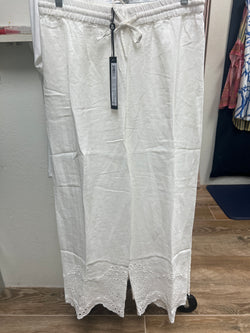 Charlie B eyelet pants white