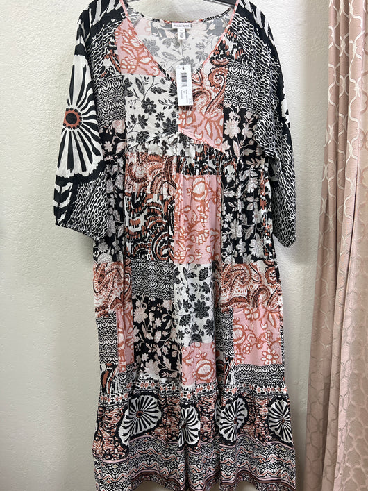 Tribal desert sand multi dress