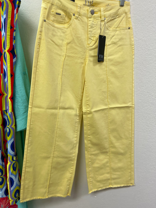 FDJ wide ankle jeans pineapple