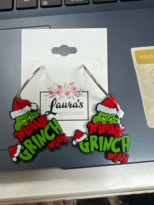 Grinch earrings