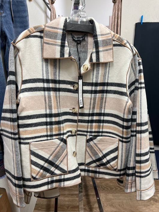 Charlie B reversible quartz plaid jacket
