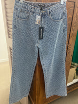 Picadilly textured light denim jeans