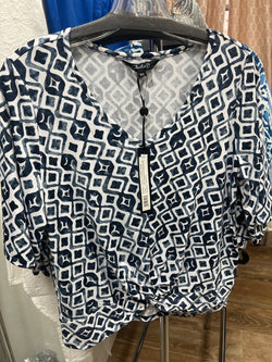 Charlie B arabesque print top
