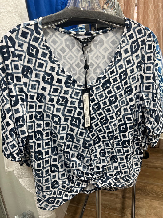 Charlie B arabesque print top