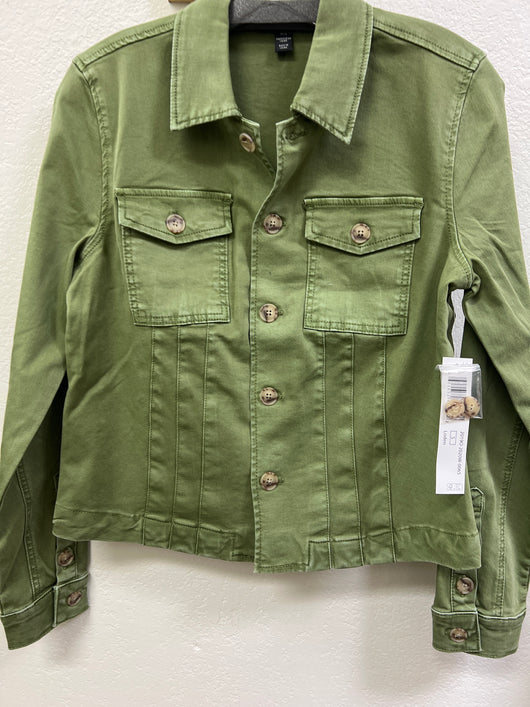 Tribal denim jacket loden green