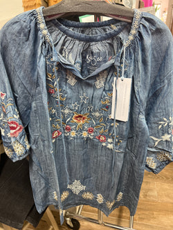 Caite chambray blouse
