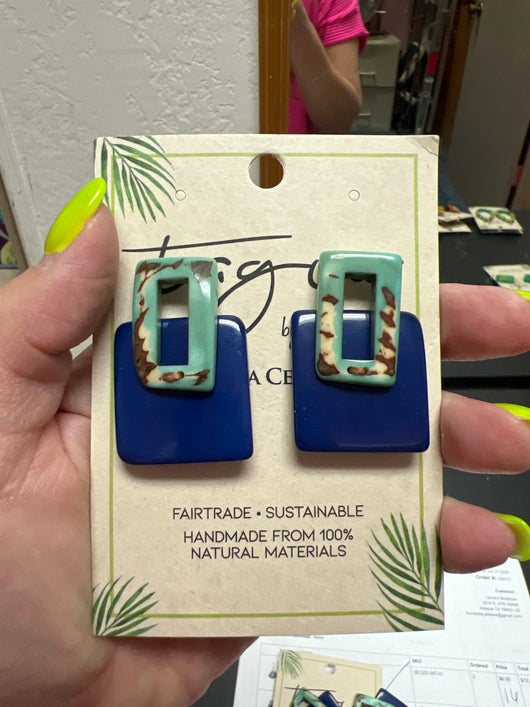 Tagua Monroe earrings