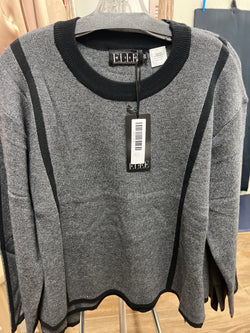 Elle grey knit top