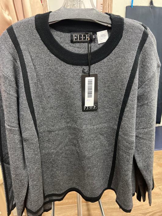 Elle grey knit top