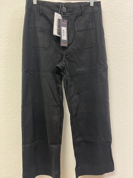 Renuar tencel wide leg crop black