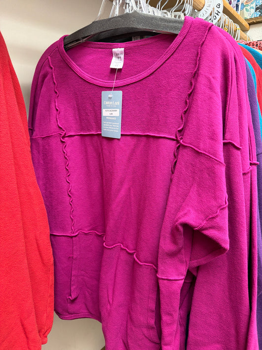 Cotton Lani Jazzberry Top