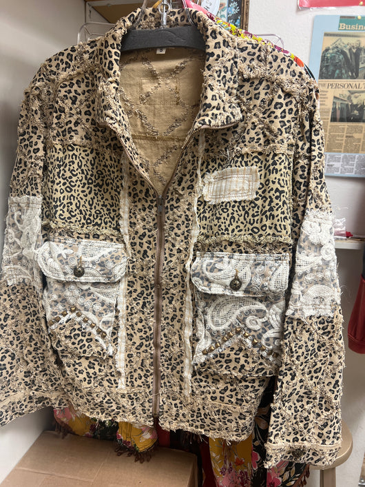 POL animal print jacket