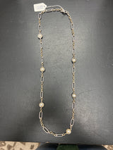 Lordane silver gold pearl necklace