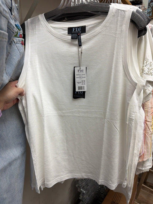 FDJ white tank top