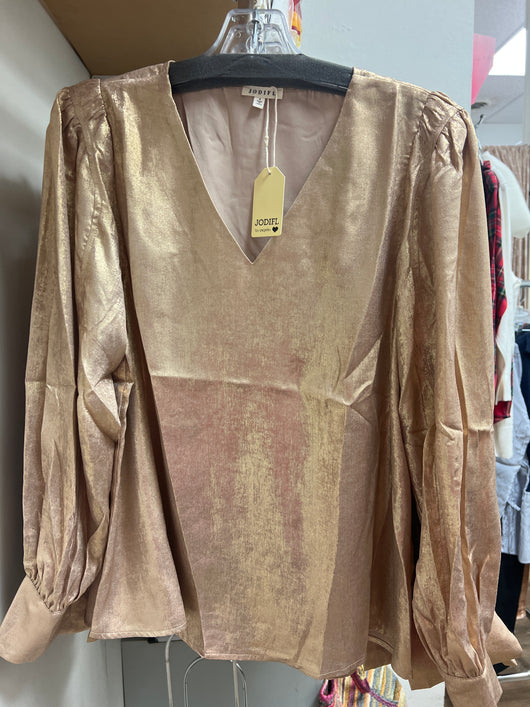Jodifl metallic gold blouse