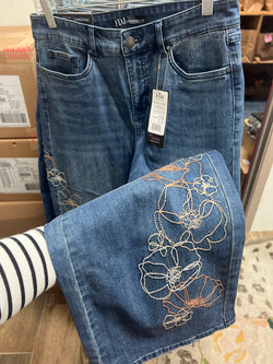 FDJ Christina embroidered jeans