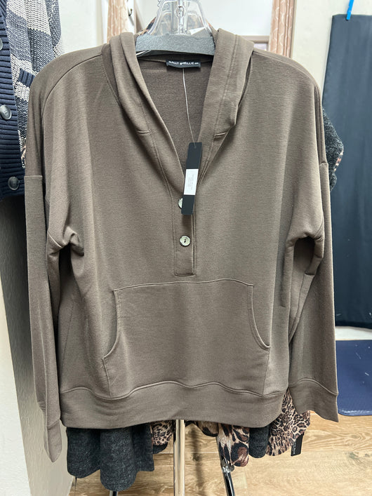Nally & Millie brown hoodie