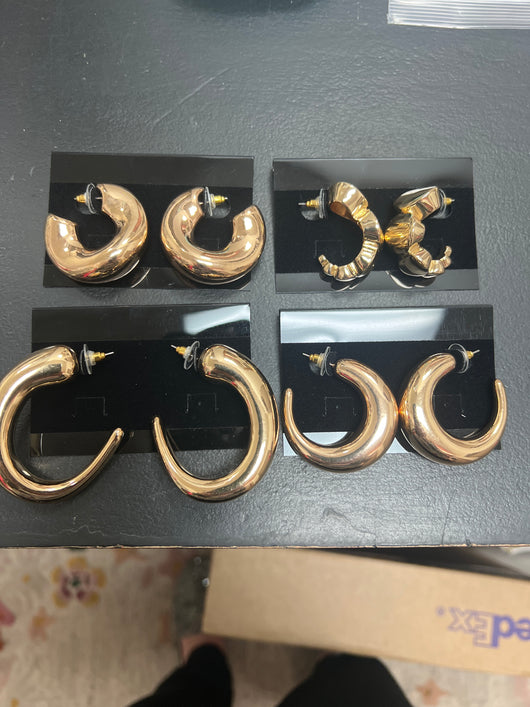 Lordane gold hoop earrings