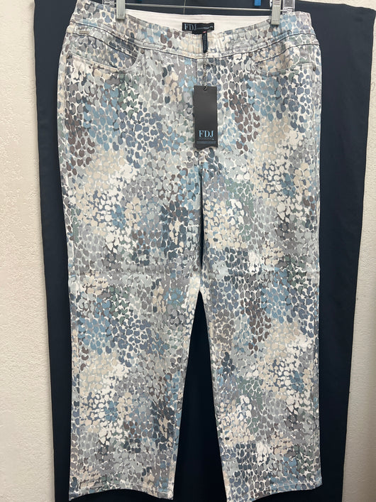 FDJ spectral neutral blue print jeans