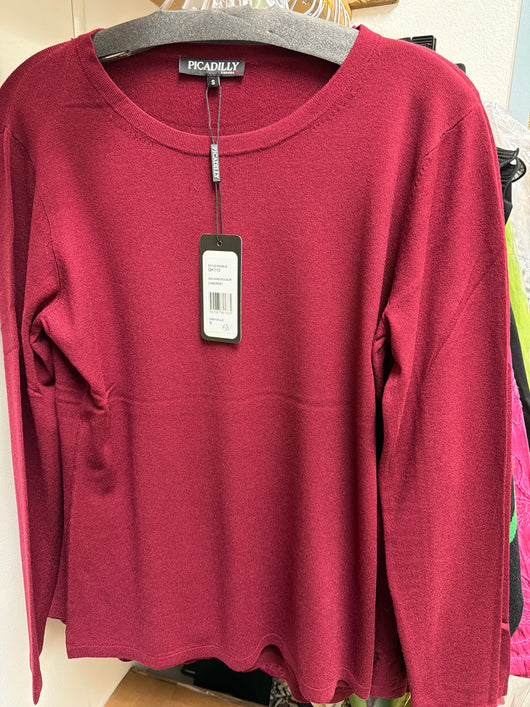 Picadilly Cabernet Crew Neck sweater