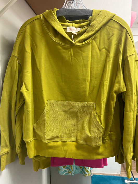 Listicle chartreuse hoodie