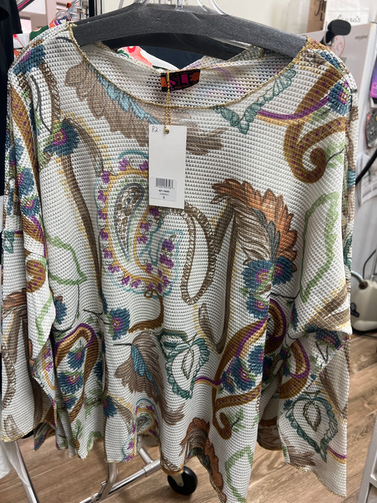 Isle jumanji print mesh top