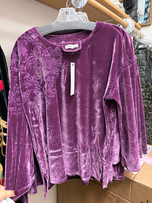 Paparazzi Plum Velvet Top