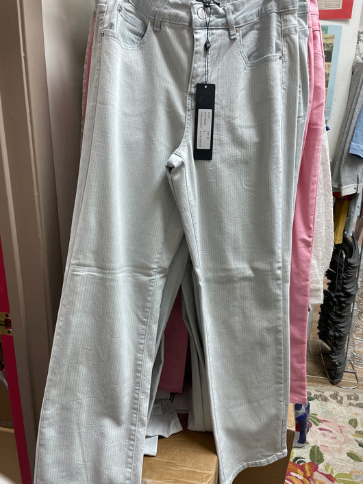 Orly light pinstripe jeans
