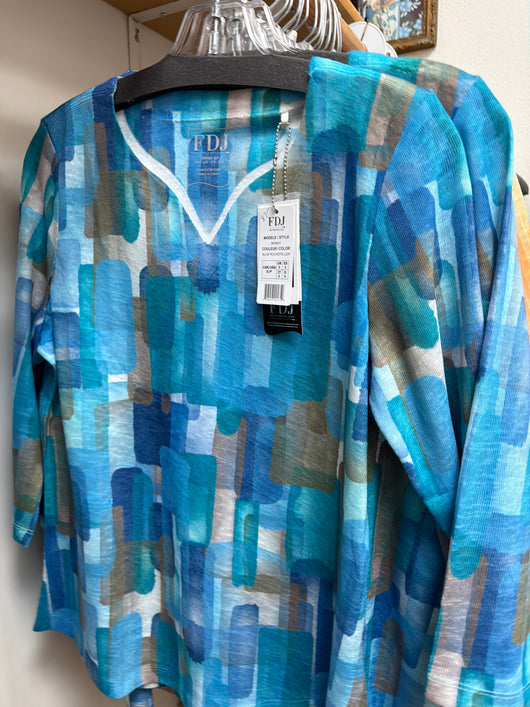 FDJ blue Rockefeller top
