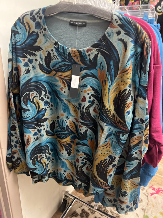 Nally & Millie peacock top
