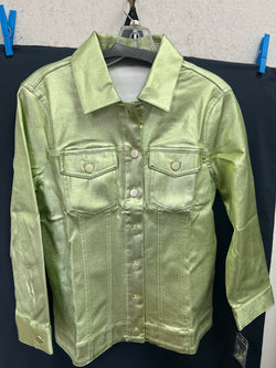 AZI metallic moss green jacket