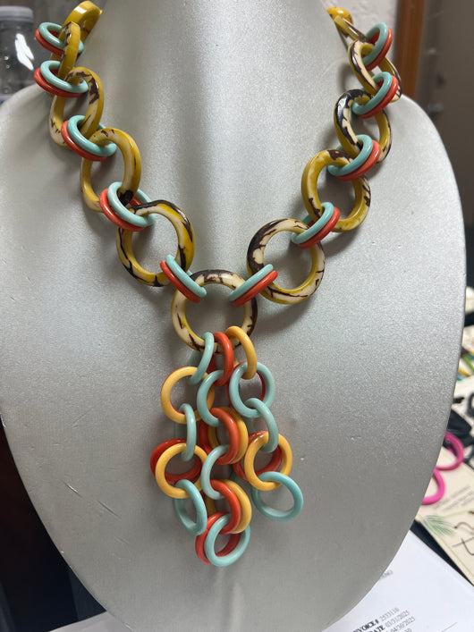 Tagua multi Penelope necklace